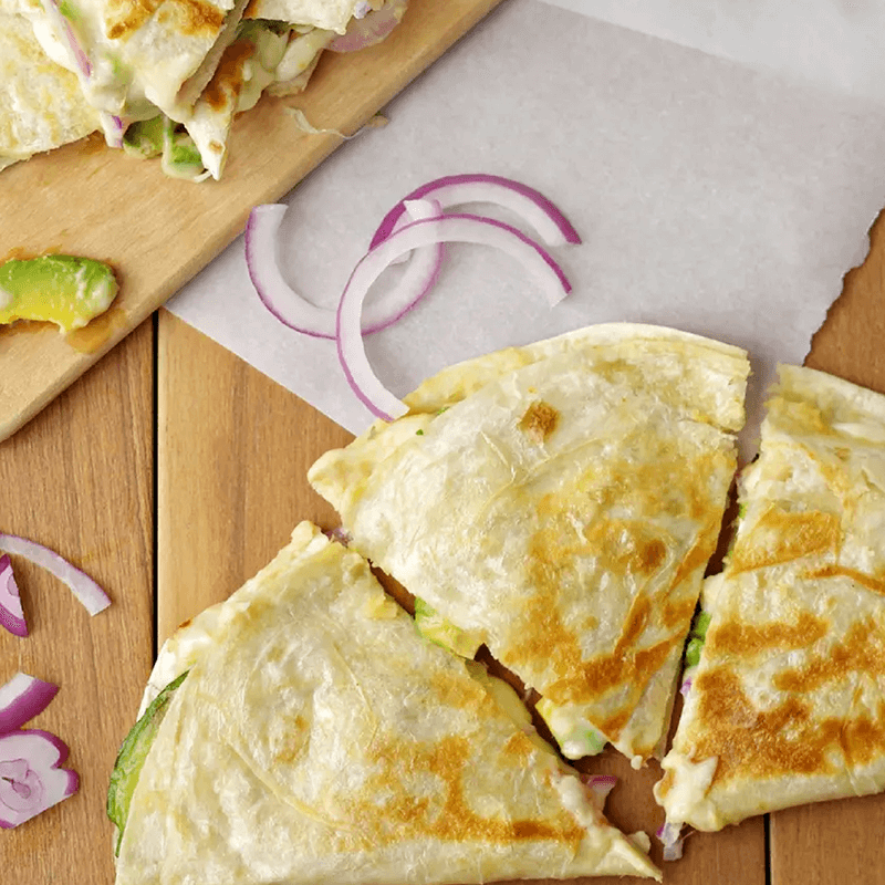 Avocado And Hummus Quesadillas