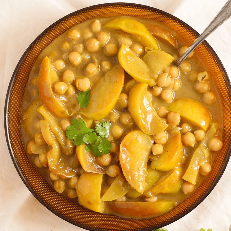 Chickpea And Green Apple Curry