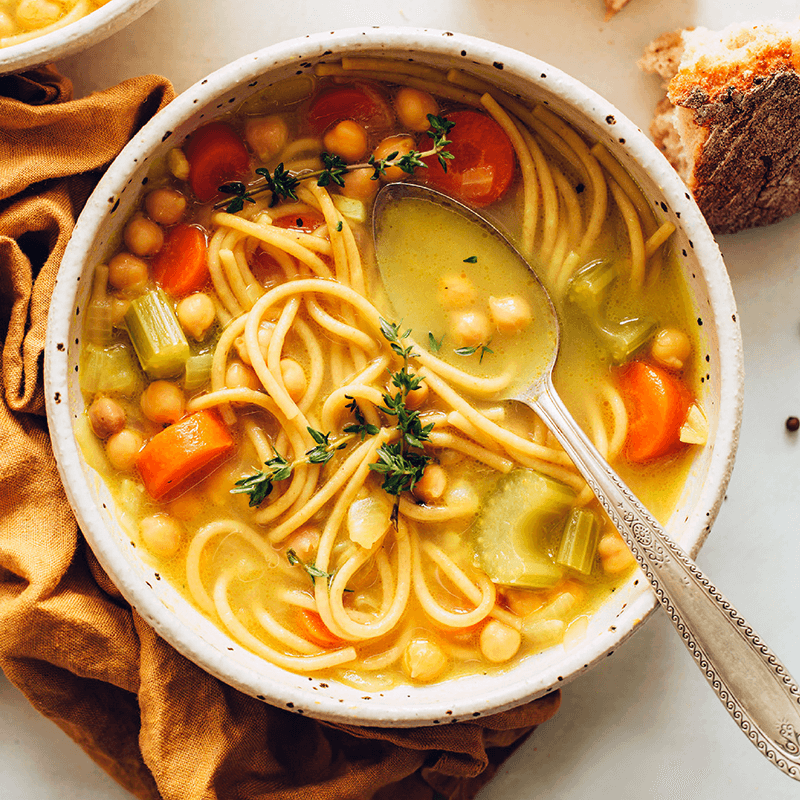 Chickpea And Pasta Soup