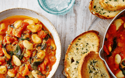 Fresh Tomato and Bean Soup
