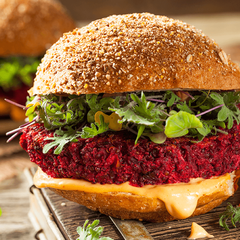 Lentil And Beet Burger